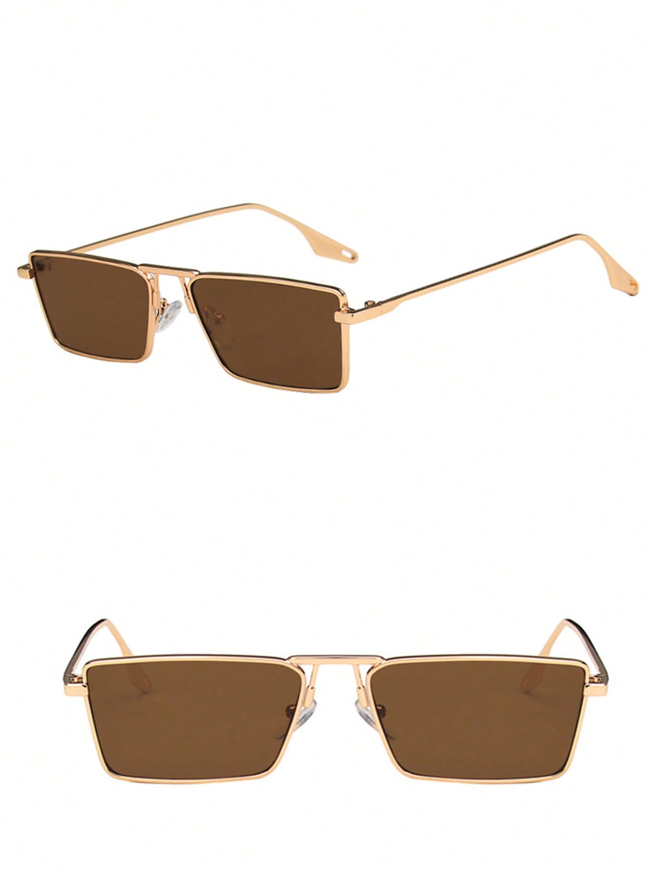 Retro Metal Square Small Frame Fashion Glasses