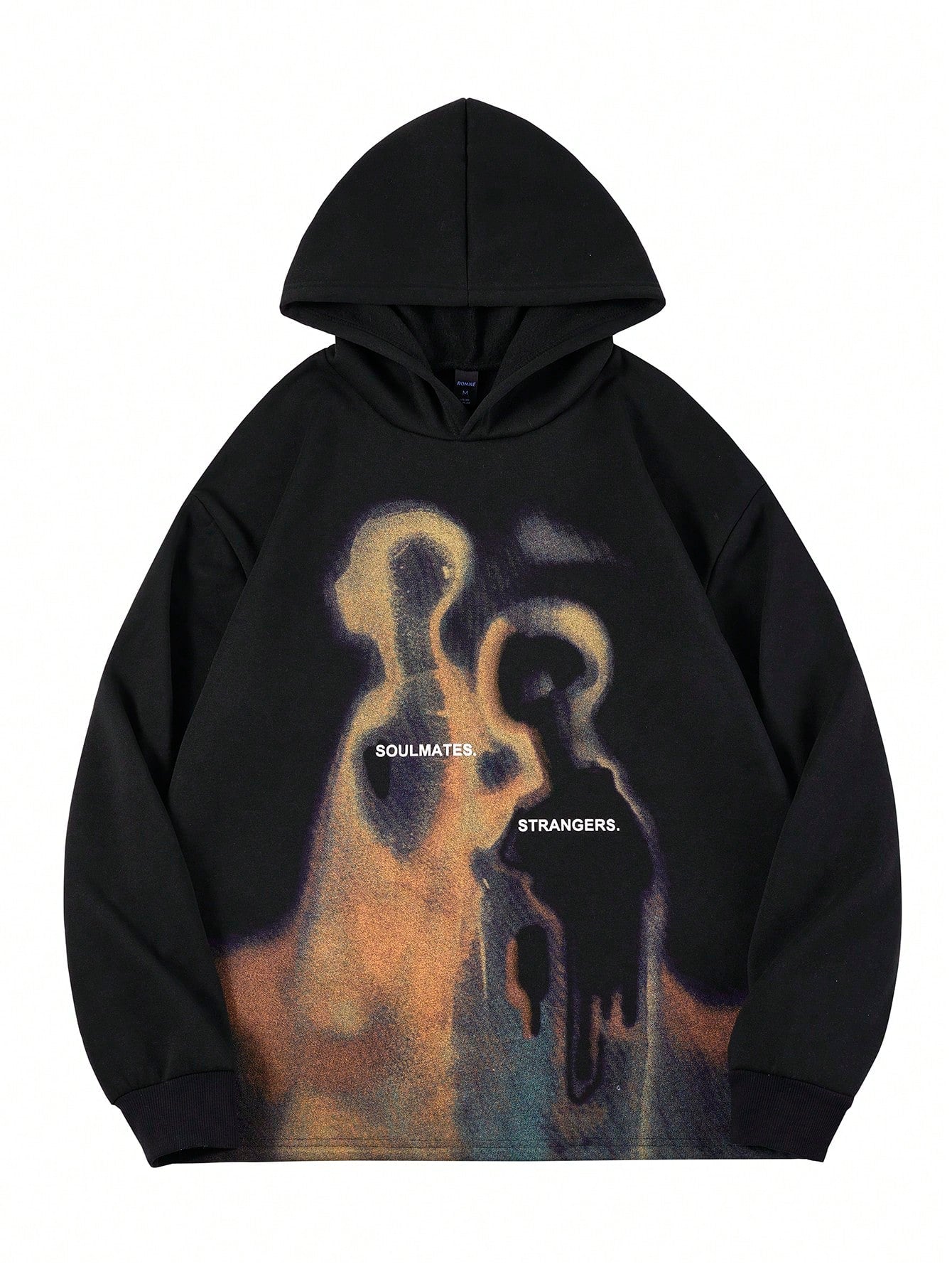 Y2K Thermal Print Retro Street Life Hoodie
