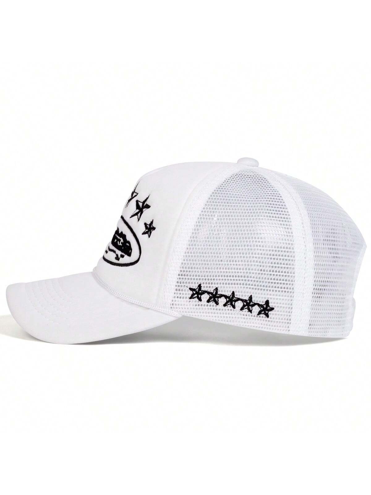 Five-Pointed Star Embroidered Trucker Hat