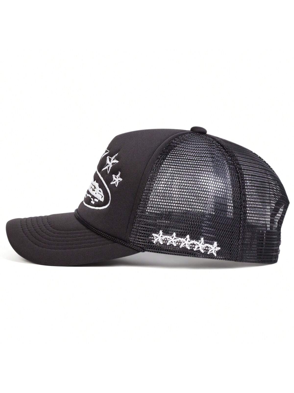 Five-Pointed Star Embroidered Trucker Hat