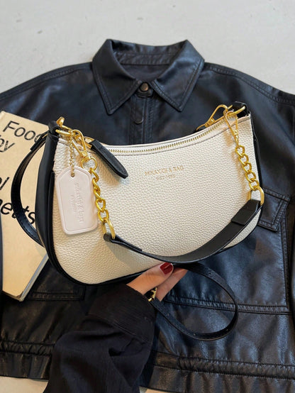 Minimalist Women's PU Shoulder Bag with Adjustable Strap