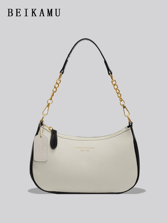 Minimalist Women's PU Shoulder Bag with Adjustable Strap