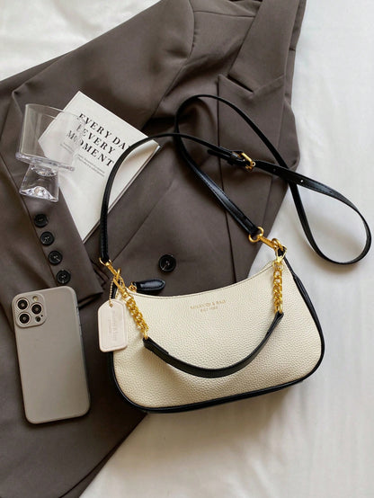 Minimalist Women's PU Shoulder Bag with Adjustable Strap