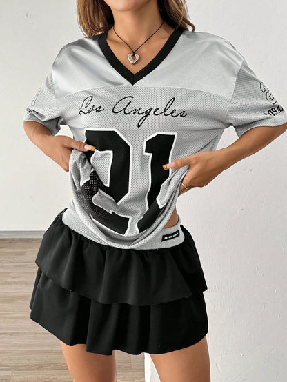 Women's Summer American Vintage Mesh Jersey