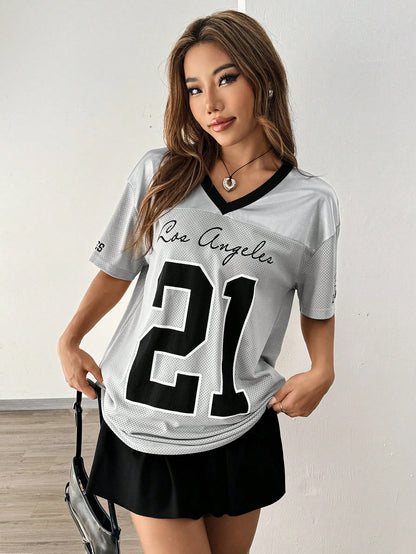 Women's Summer American Vintage Mesh Jersey