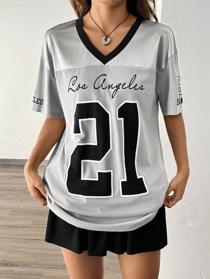 Women's Summer American Vintage Mesh Jersey