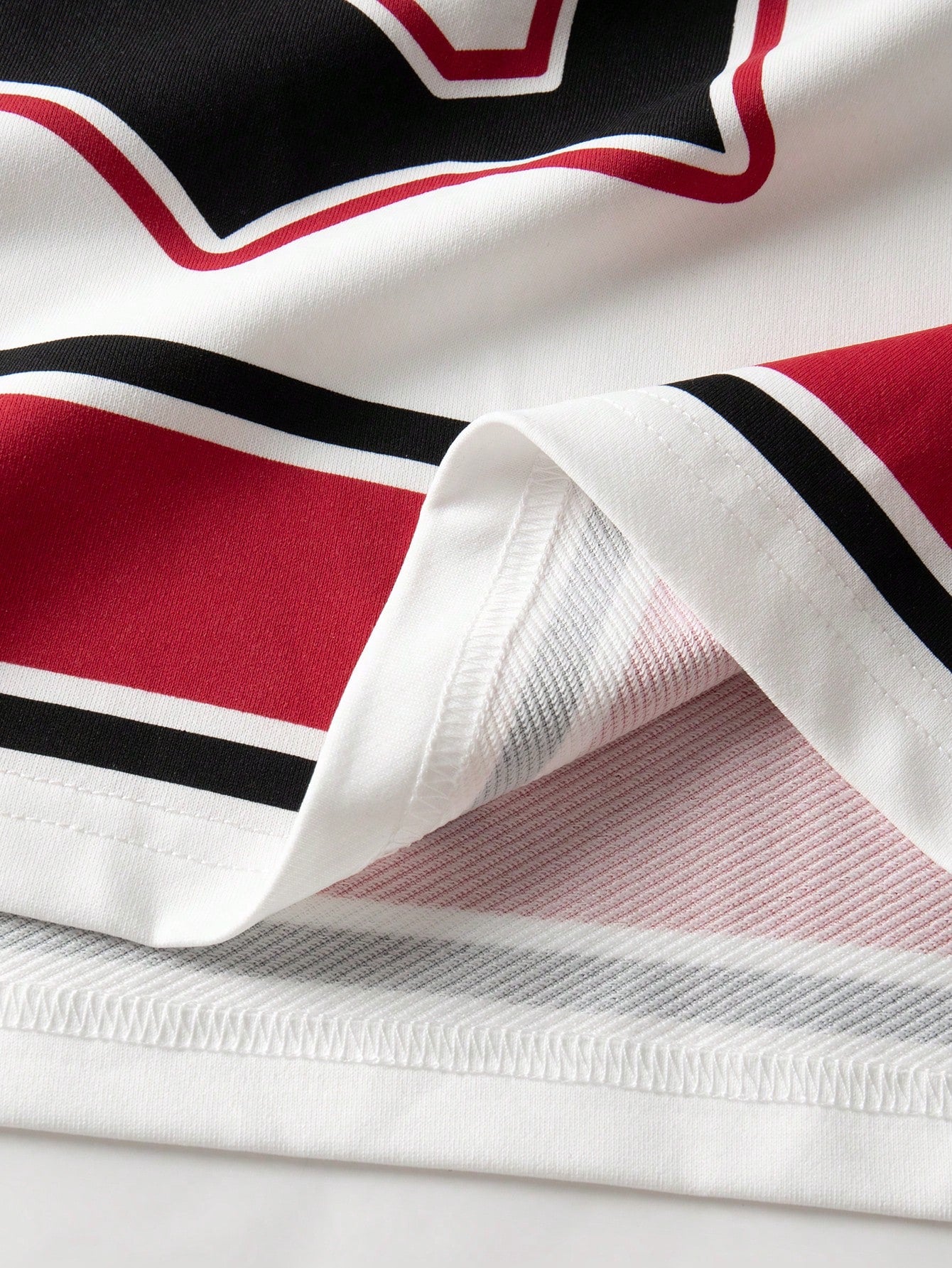 Men's White Loose Fit V-Neck Short Sleeve Jersey Sports