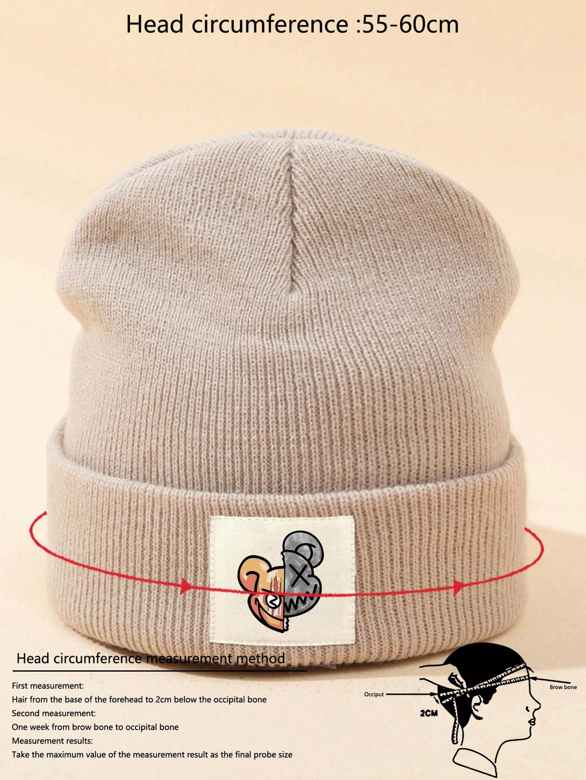 Warm Personalized Printed Knitted Beanie Hat