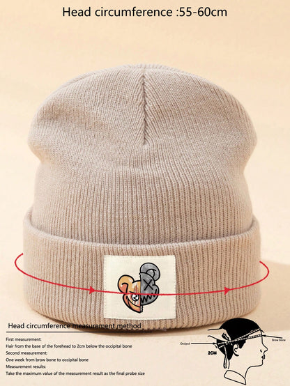 Warm Personalized Printed Knitted Beanie Hat