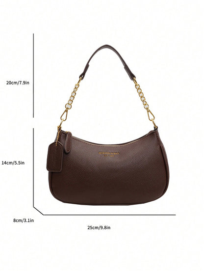 Versatile PU Leather Shoulder & Crossbody Underarm Bag