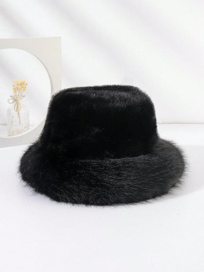 Premium Faux Fox Fur Winter Bucket Hat
