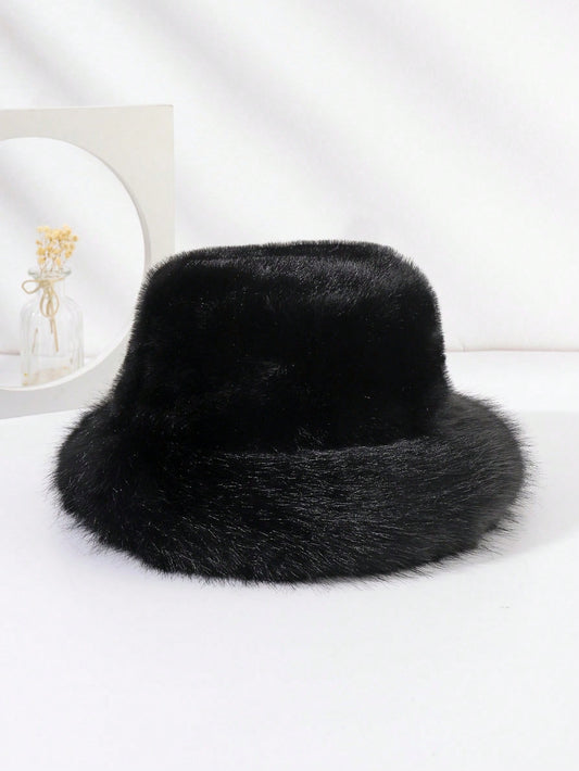 Premium Faux Fox Fur Winter Bucket Hat
