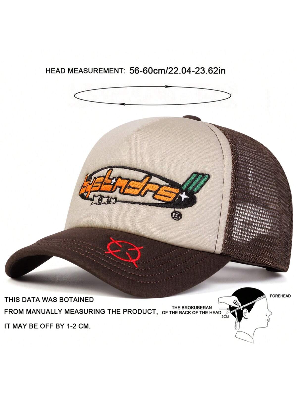 Men's Letter Printed Mesh Trucker Baseball Cap