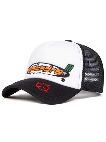 Men's Letter Printed Mesh Trucker Baseball Cap