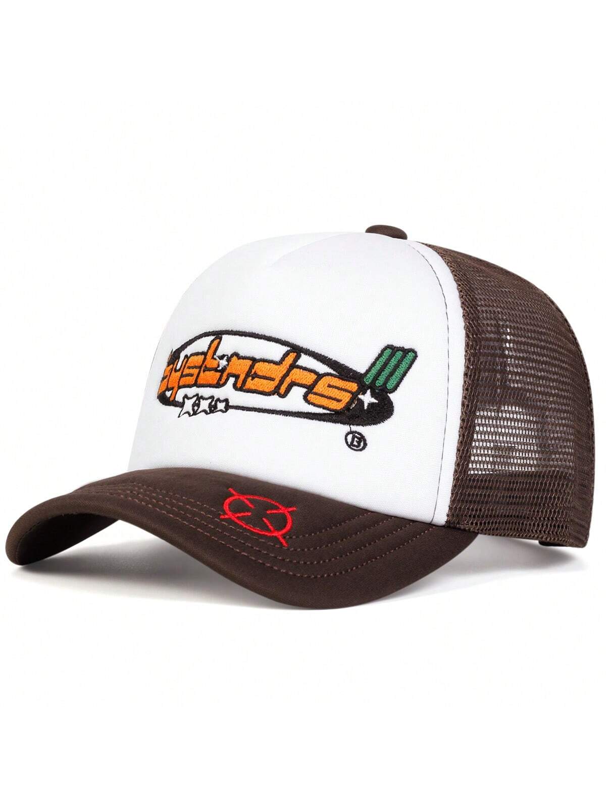 Men's Letter Printed Mesh Trucker Baseball Cap