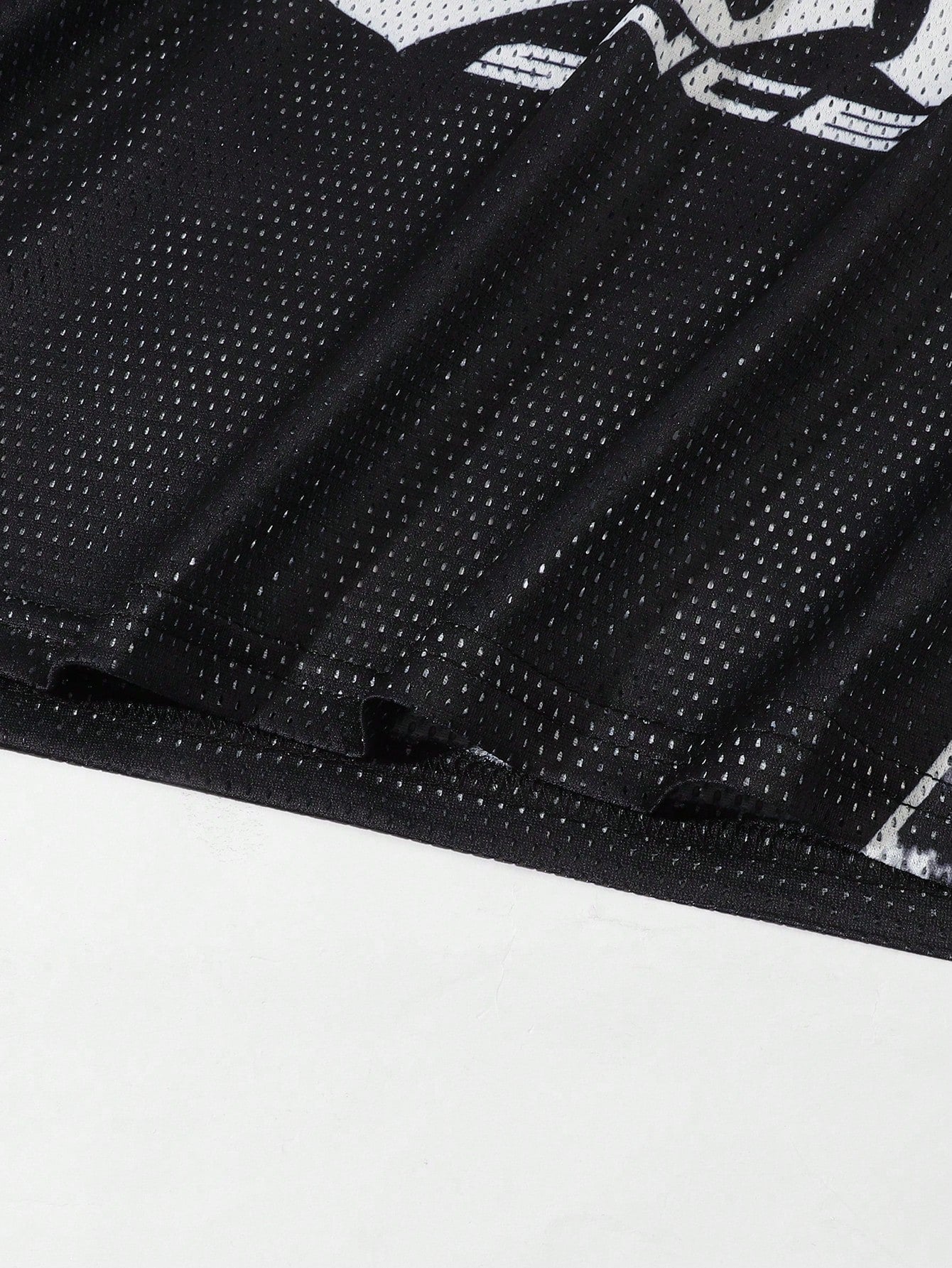 Black Leopard Print V-Neck Streetwear Basketball Jersey