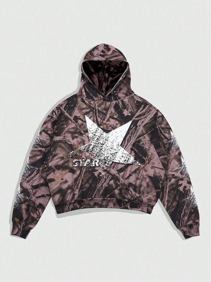Men All-Over Print Minimalist Hoodie