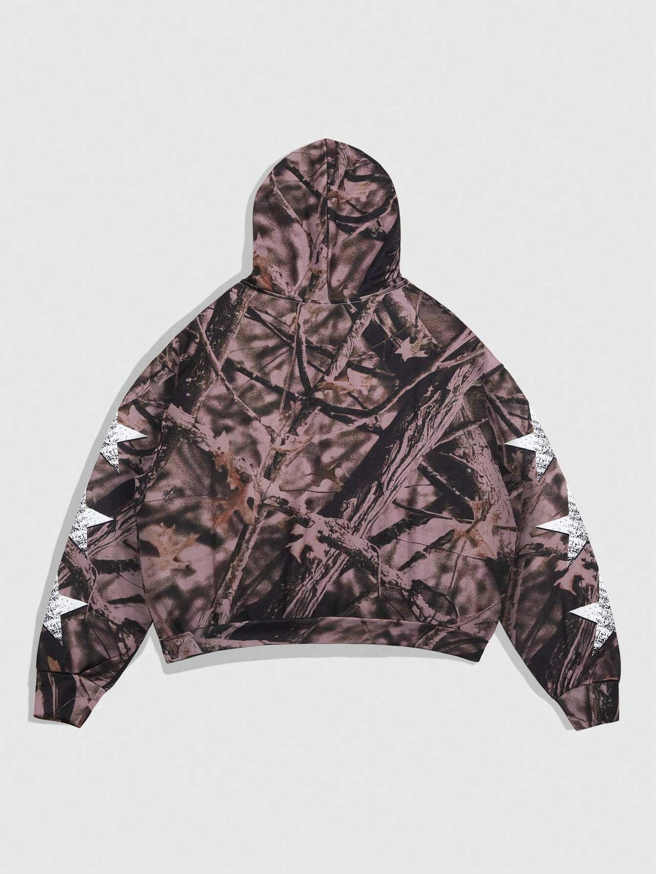 Men All-Over Print Minimalist Hoodie