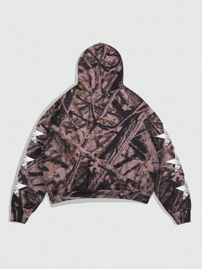 Men All-Over Print Minimalist Hoodie