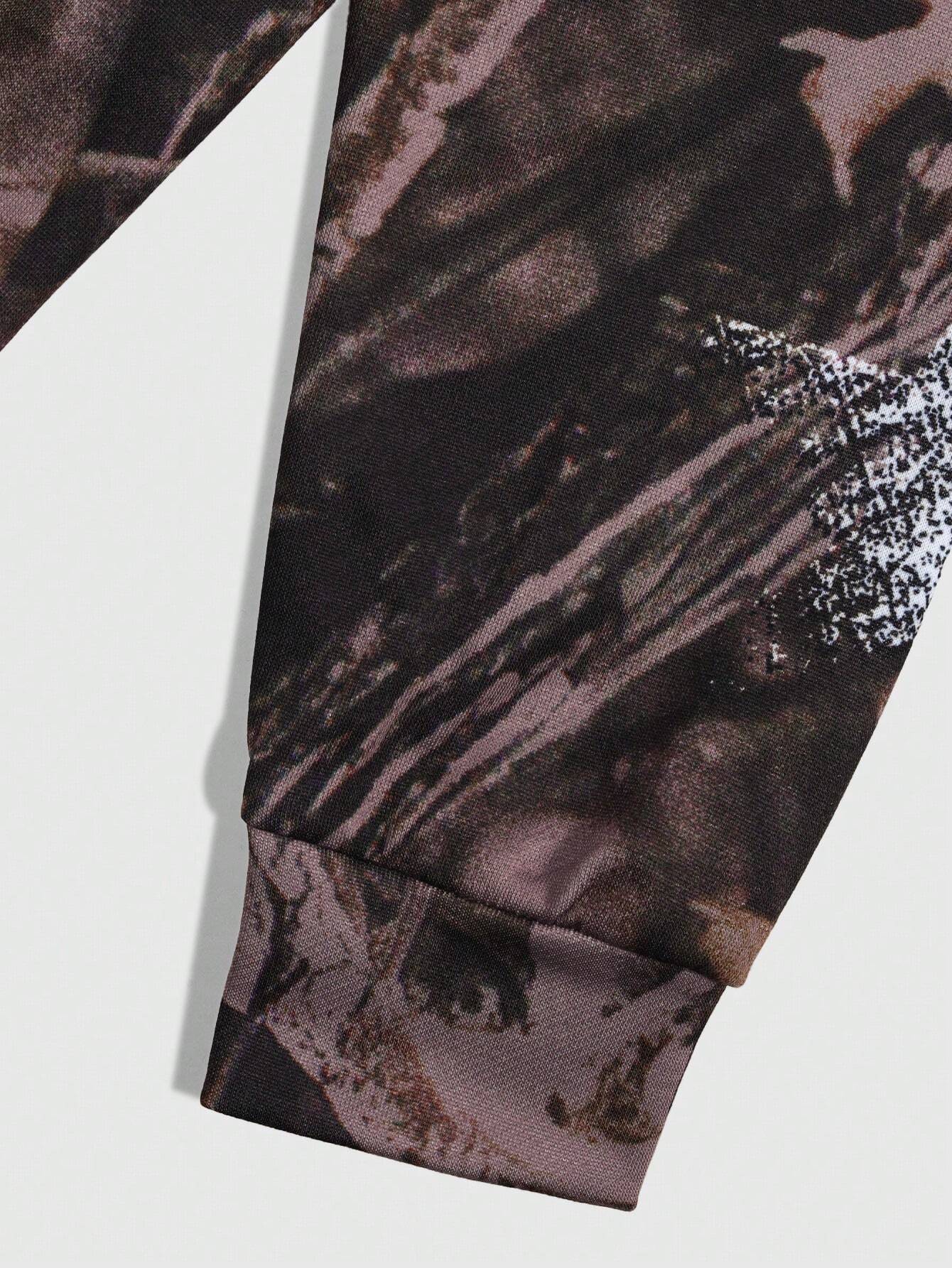 Men All-Over Print Minimalist Hoodie