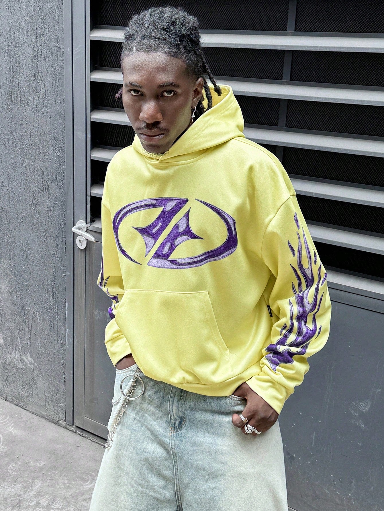 Men's Graphic Loose Hoodie Sweatshirt