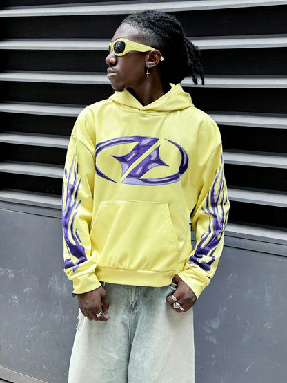 Men's Graphic Loose Hoodie Sweatshirt