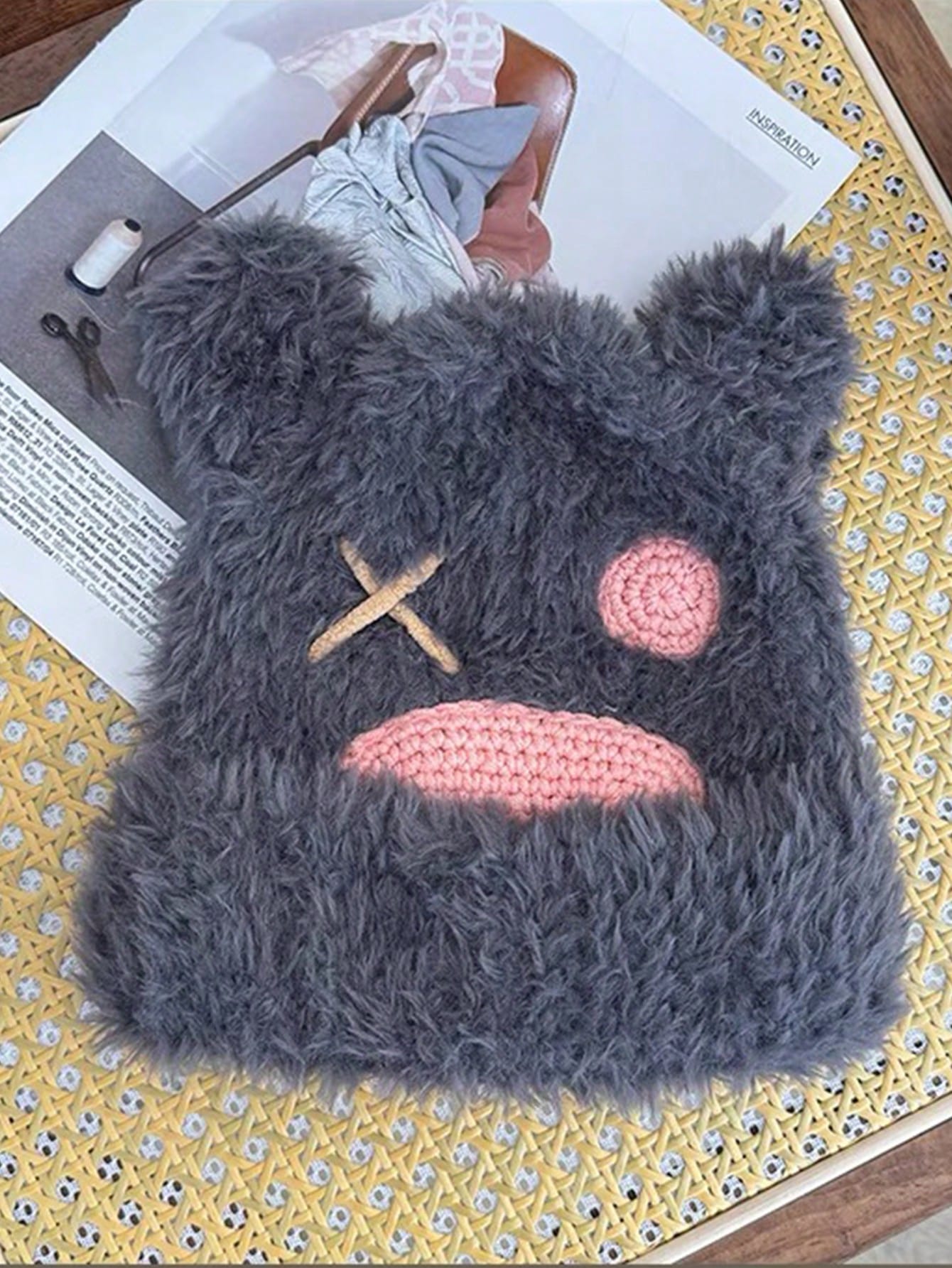 Cute Fluffy Bear Ear Beanie Hat for Men & Couples