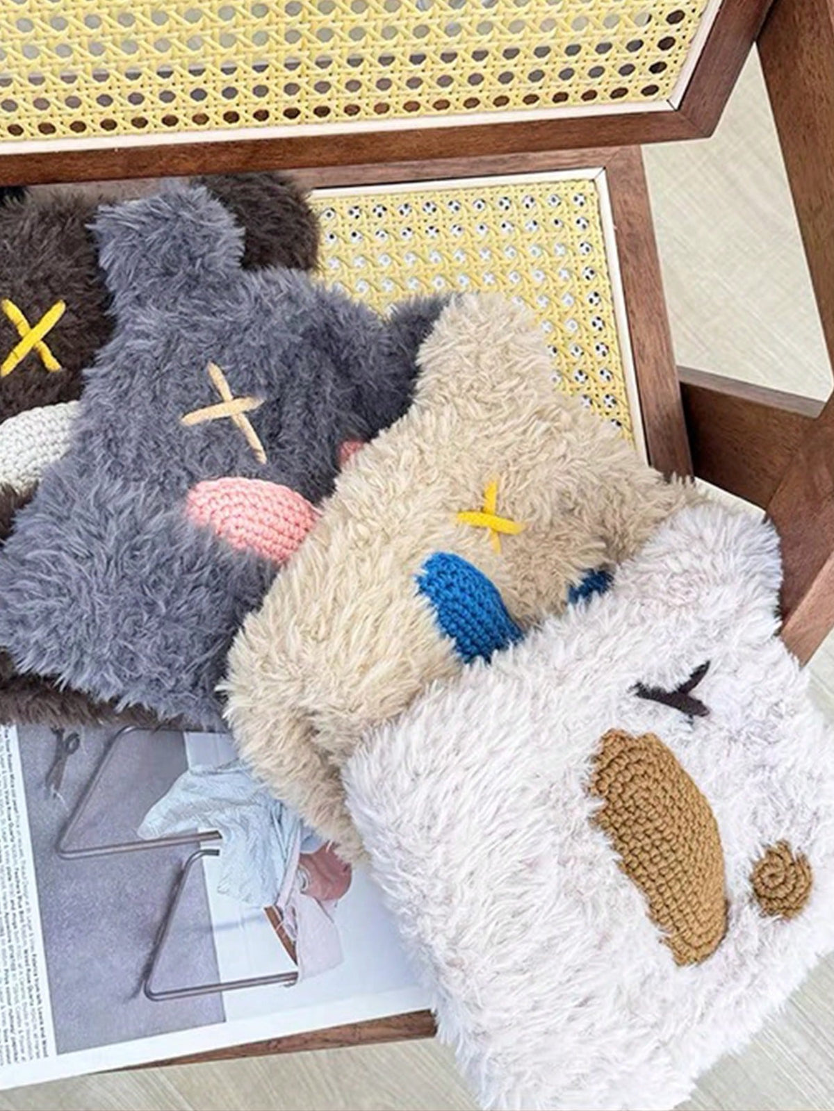 Cute Fluffy Bear Ear Beanie Hat for Men & Couples