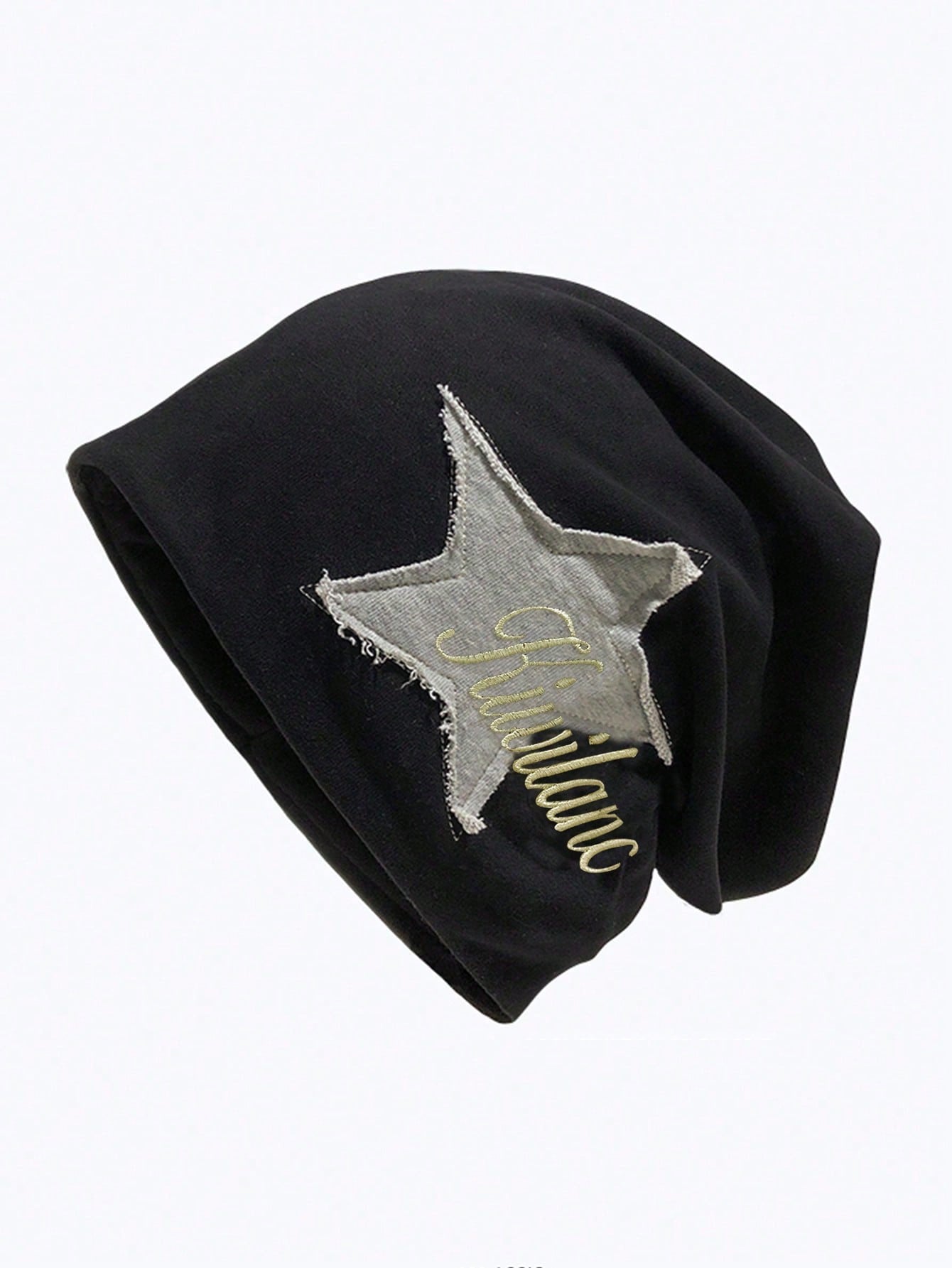 Vintage Starry Embroidery Fringe Beanie Streetwear Hat