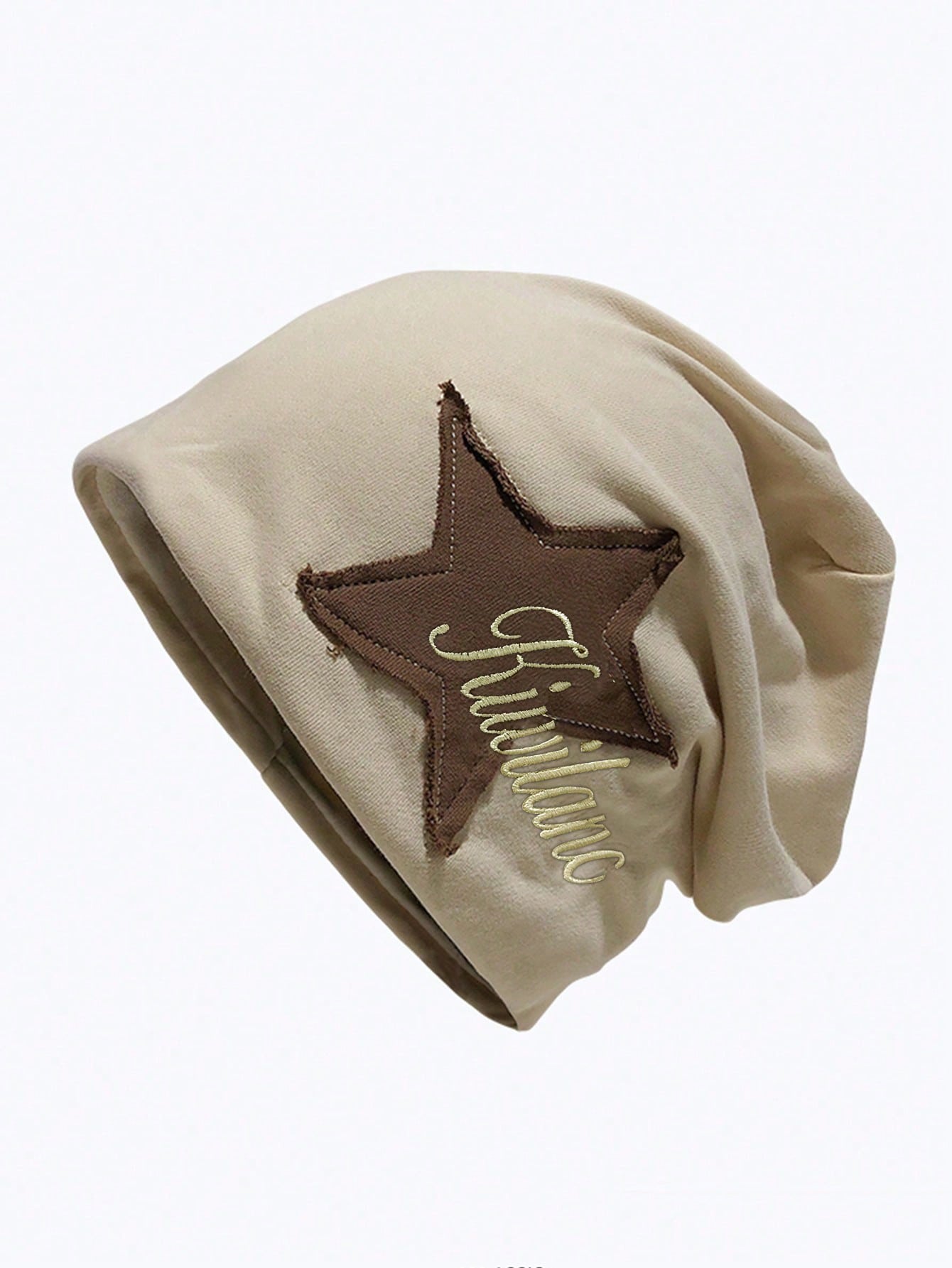 Vintage Starry Embroidery Fringe Beanie Streetwear Hat