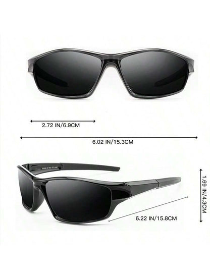 Unisex Wraparound Sports Fashion Sunglasses