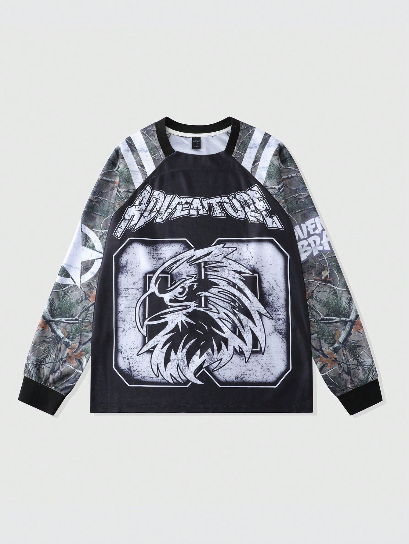 Street Life Men’s Long-Sleeve Twig & Deadwood Camouflage Sports Jersey