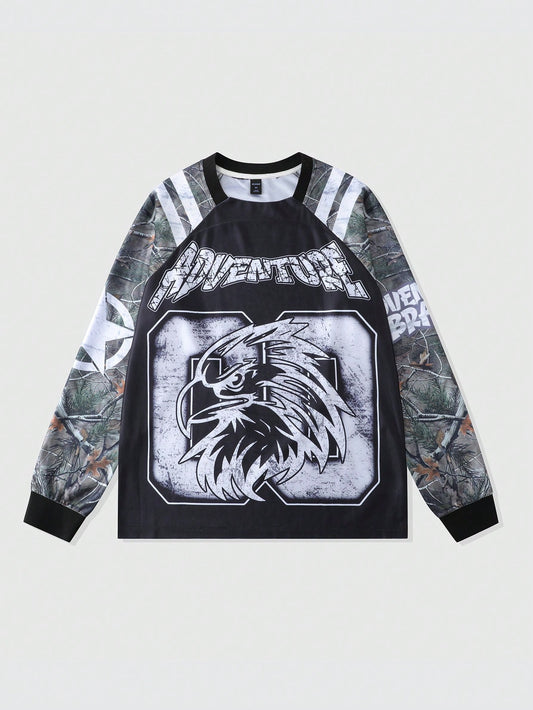 Street Life Men’s Long-Sleeve Twig & Deadwood Camouflage Sports Jersey