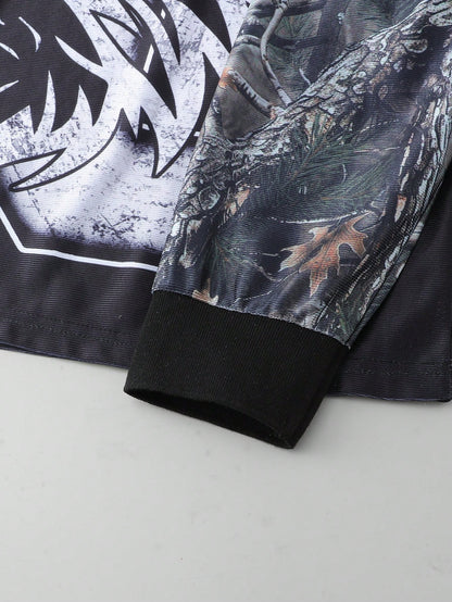 Street Life Men’s Long-Sleeve Twig & Deadwood Camouflage Sports Jersey