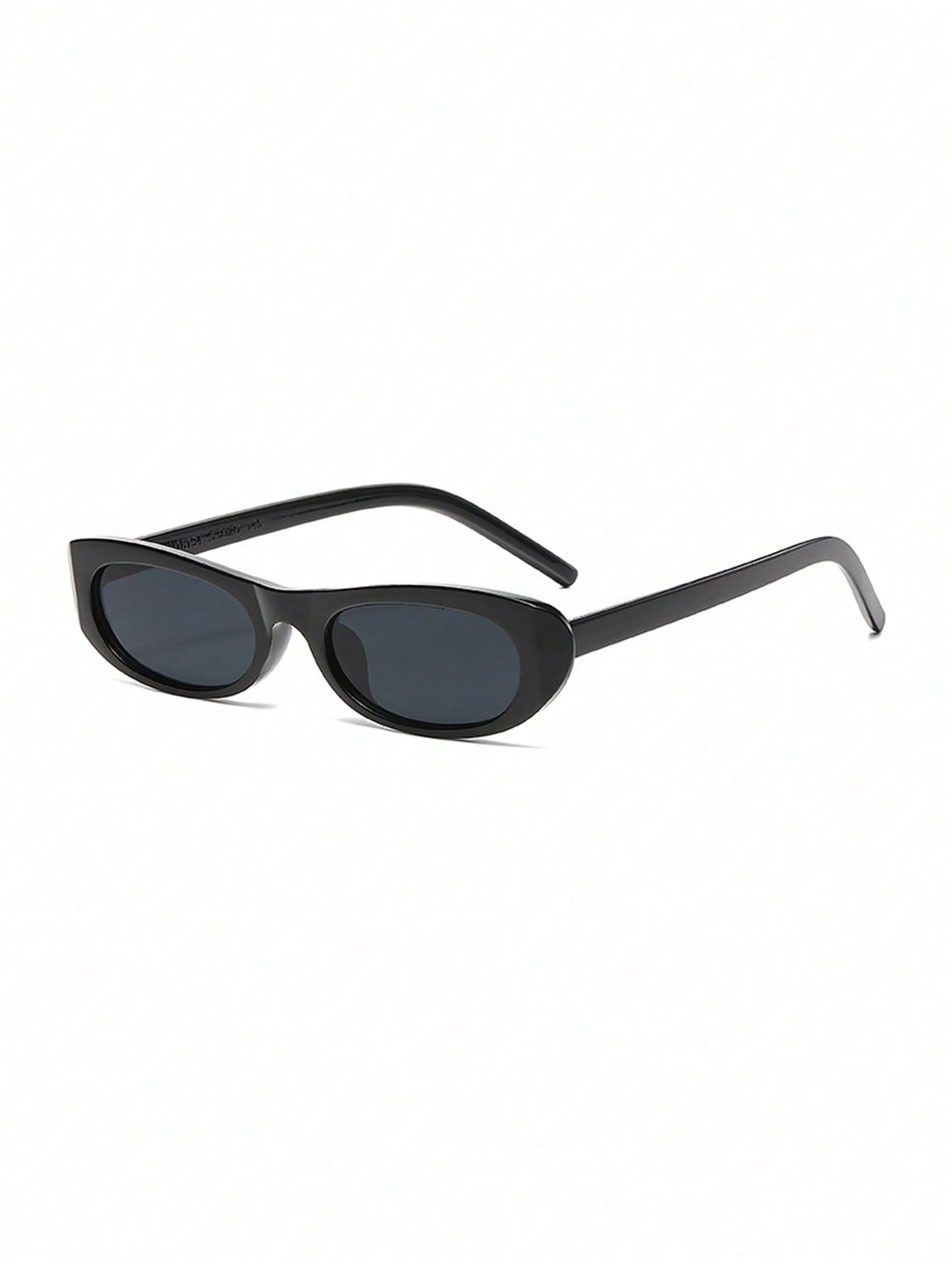 Classic Retro Oval Narrow Frame Sunglasses