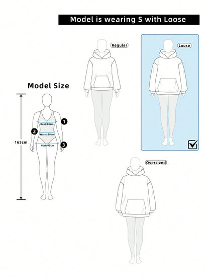 Women's Rhinestone Cross Graphic Casual Hooded Hoodie