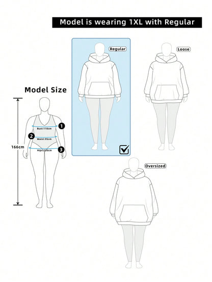 Plus Size Kawaii Fur Collar Zip-Up Hooded