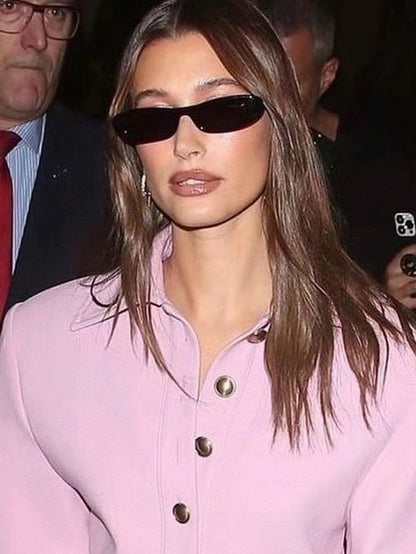 Classic Retro Oval Narrow Frame Sunglasses