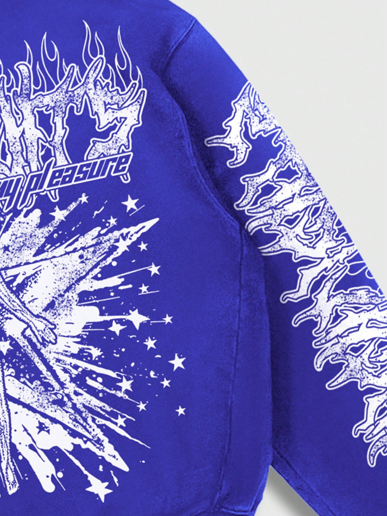 Men Graphic Print Sweatshirt & Pants Set