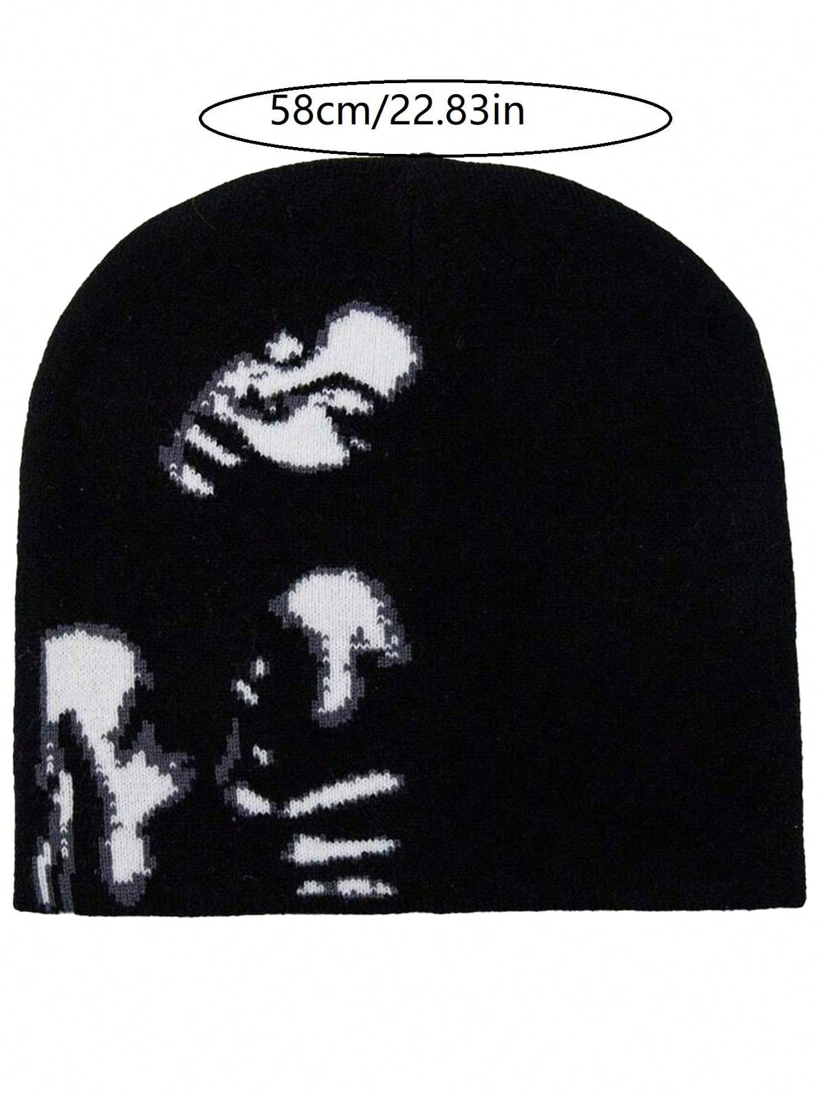 DareSee Y2K Geometric Pattern Men's Jacquard Knit Hat