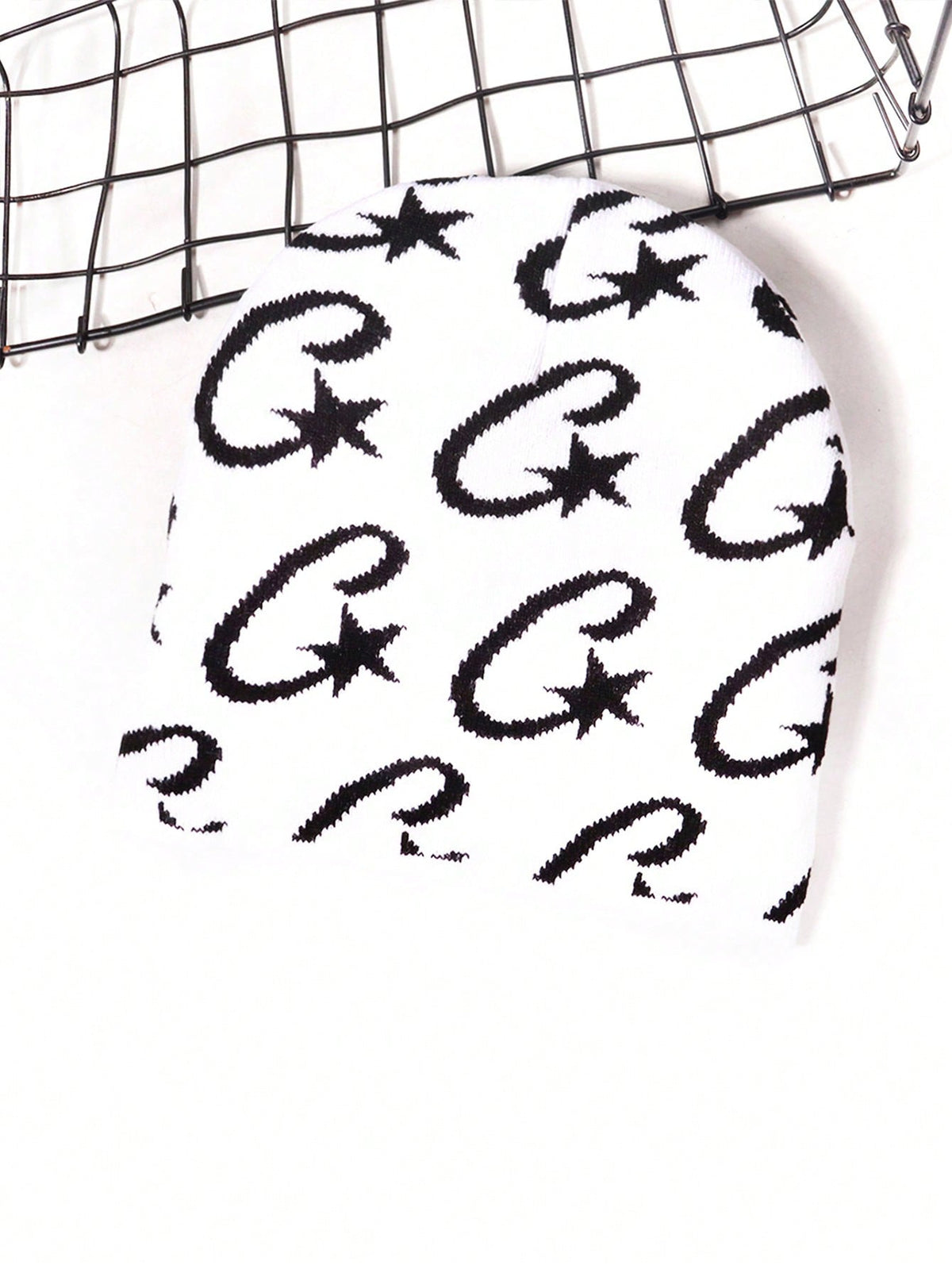 Letter C Constellation Jacquard Knitted Beanie Cap