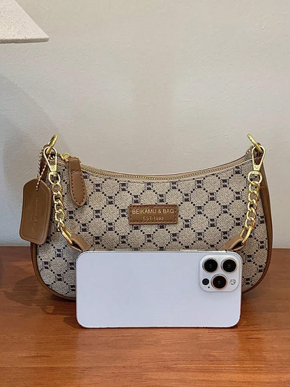 Minimalist Women's PU Shoulder Bag with Adjustable Strap