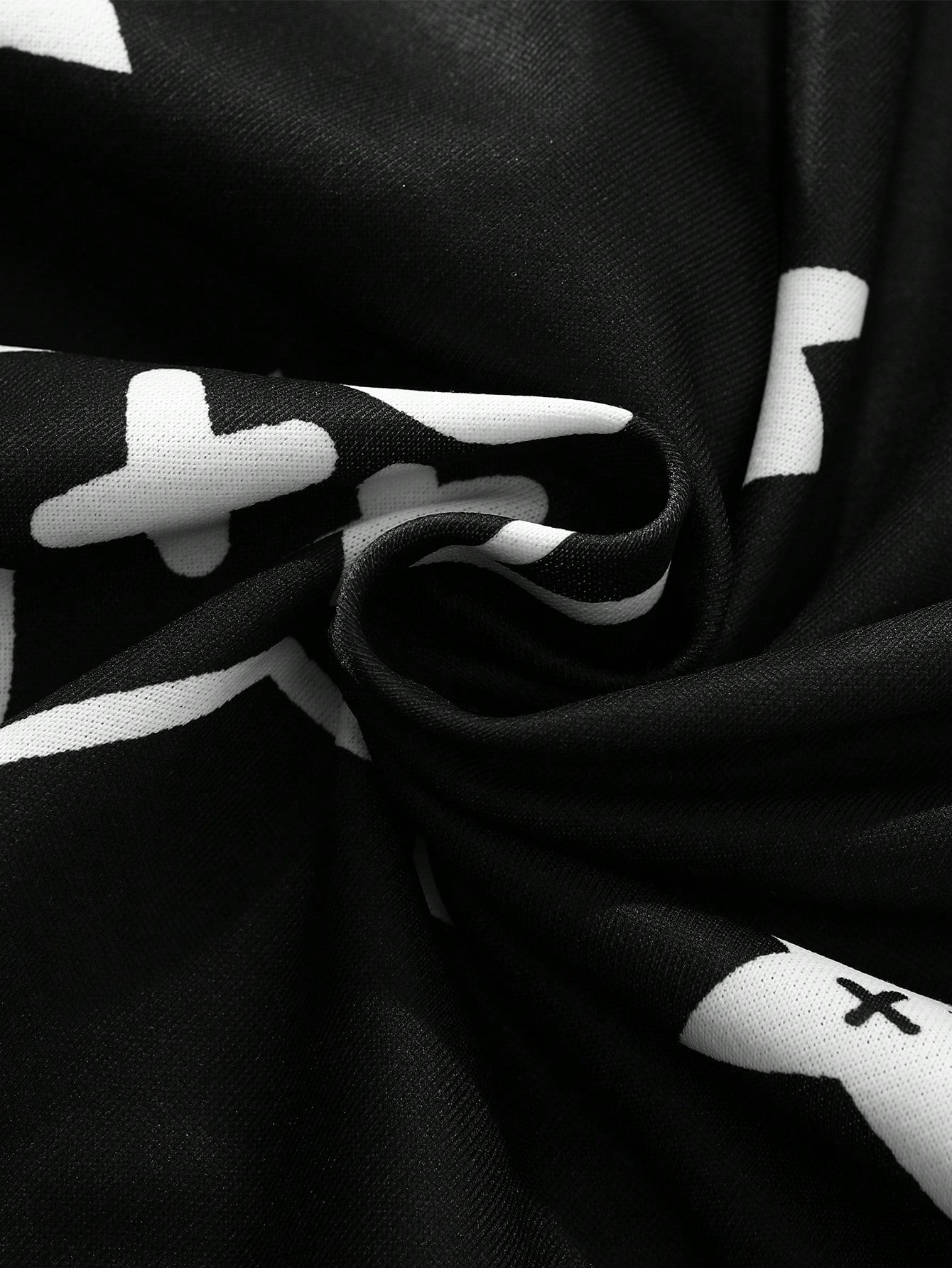 EMRG Men Star Print Zip Up Hoodie