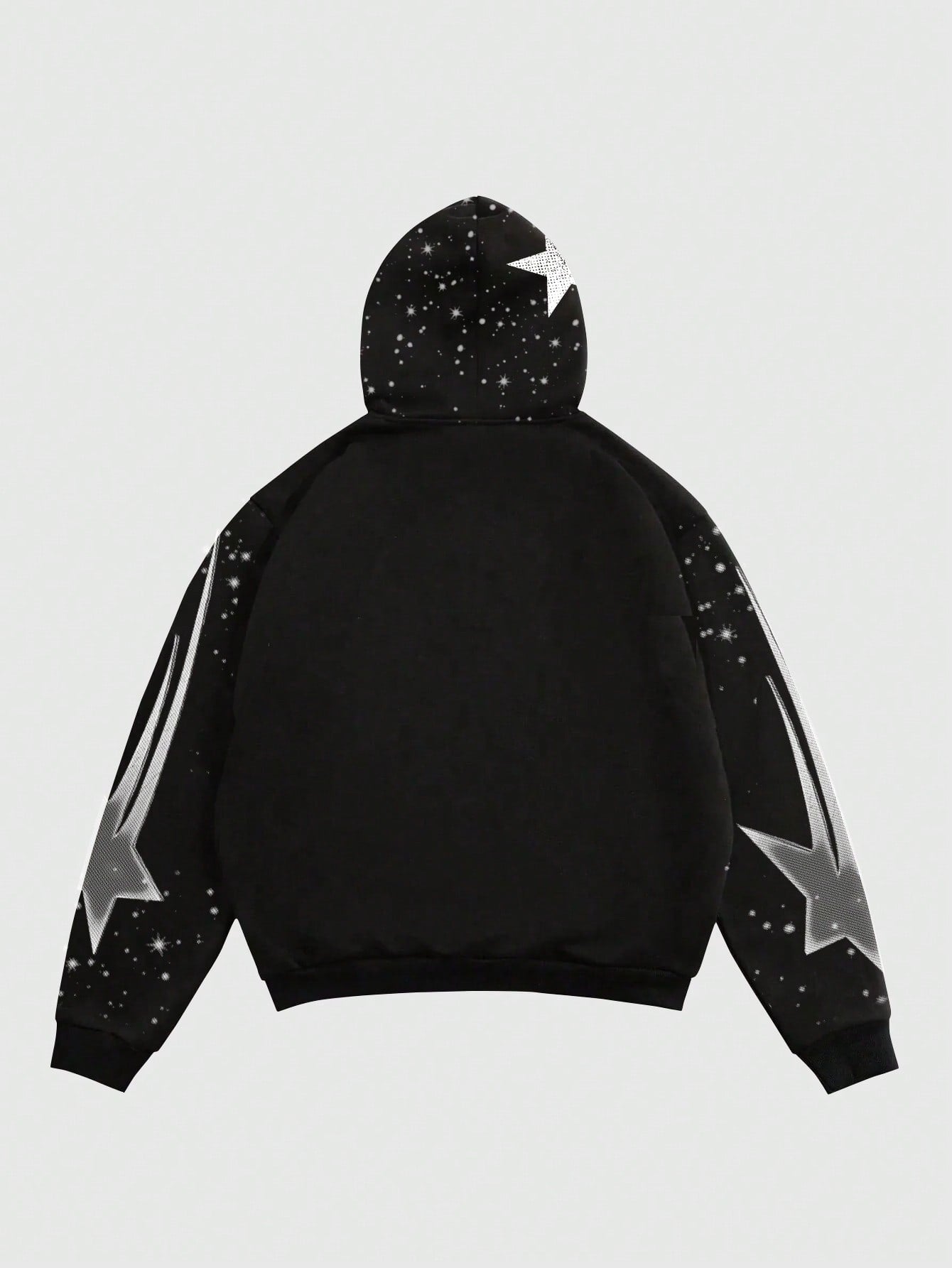 HELLSTAR Casual Figure Print Drawstring Hoodie