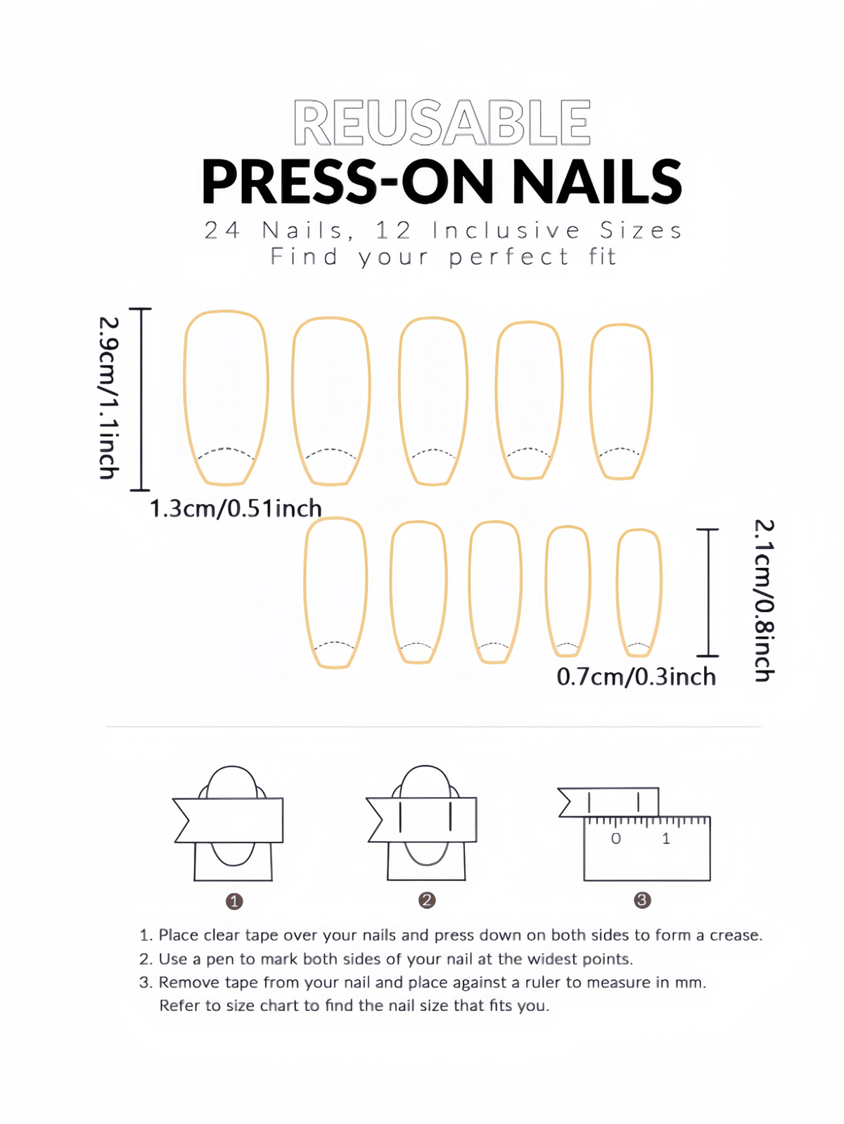 24pcs Purple Gradient Rose Square Press-On Nails