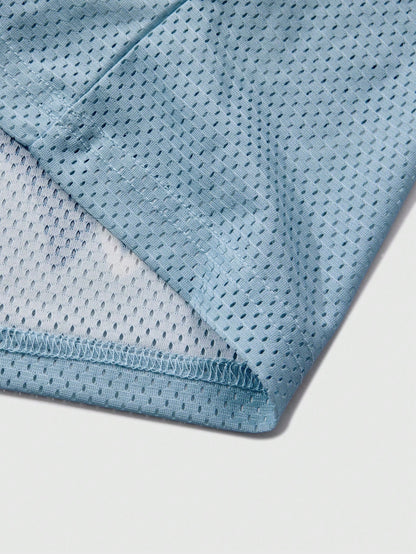 Multicolor Deep V-Neck Knitted Mesh 97 Numeric Jersey