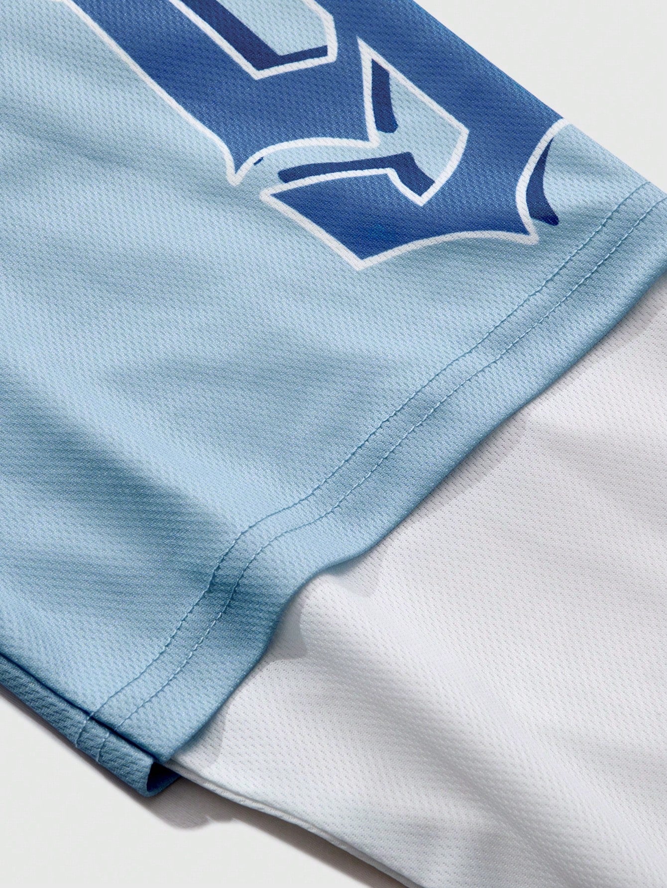 Multicolor Deep V-Neck Knitted Mesh 97 Numeric Jersey