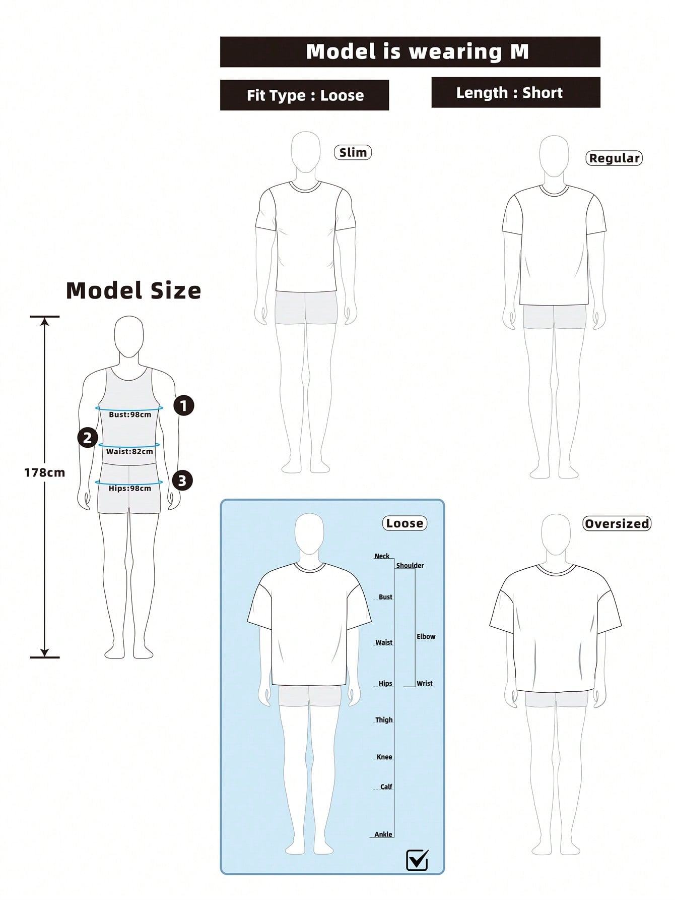 Men's White Loose Fit V-Neck Short Sleeve Jersey Sports