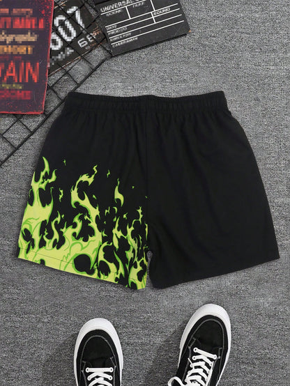 Men's Totem Digital Print Casual Sports Shorts