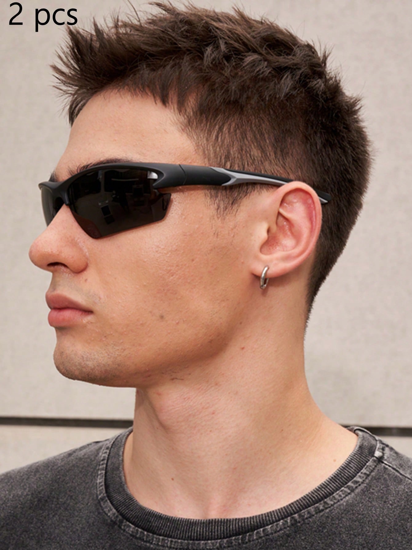 2Pk Polarized Half-Rim Y-Temple Sport Fashion Glasses